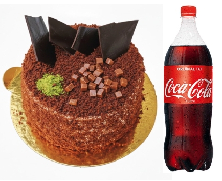 4-6 Kişilik Yaş Pasta - Çikolata Aşkına Özel Menü