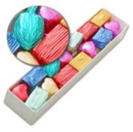 500 Gram Özel Yaldız Kaplı Çikolata