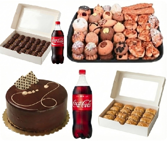 Ekler ve 2x1 Litre Kola Dahil 9-10 Kişilik Menü