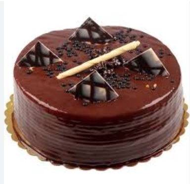 Minimalist Tasarım Sade Çikolatalı Yuvarlak Pasta 2-3 Kişilik