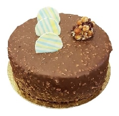 Yuvarlak Sade Çikolatalı 6-9 Kişilik Pasta